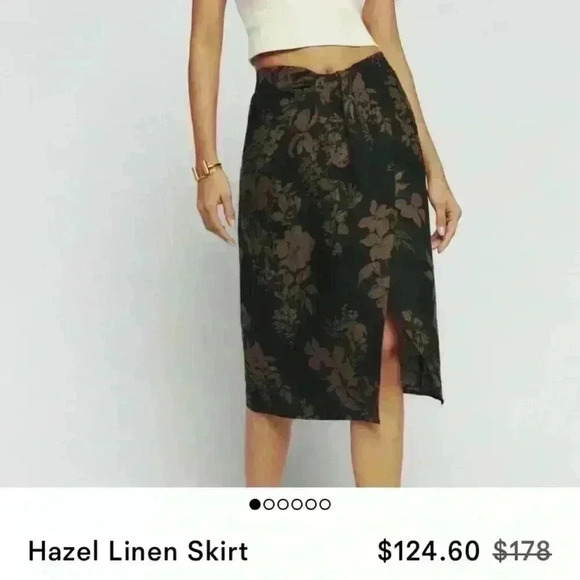 Reformation linen skirt NWT - Picture 2 of 5